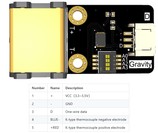 DFRobot Gravity CT1780 K-Type Thermocouple Amplifier